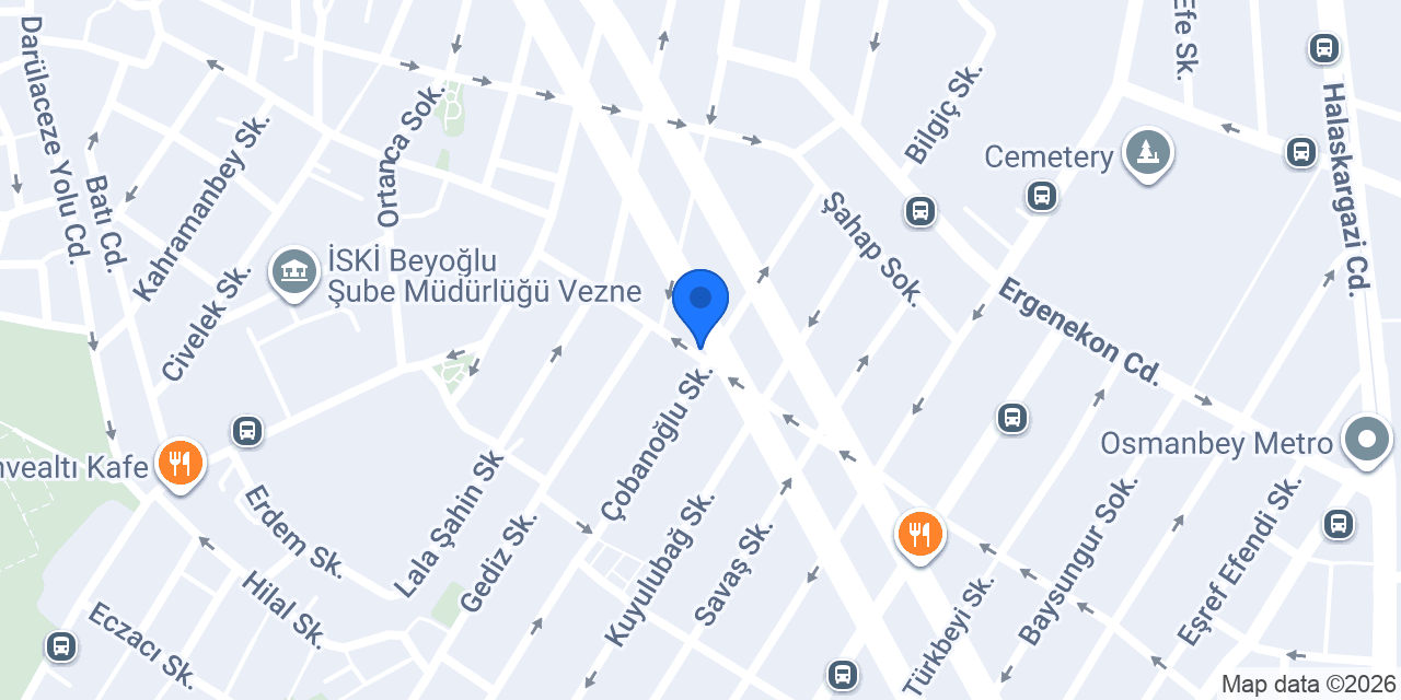 Tarihi Sarıyer Börekçisi konumu