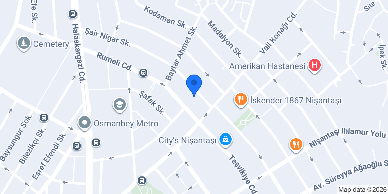 Şişli elektrikçi konumu