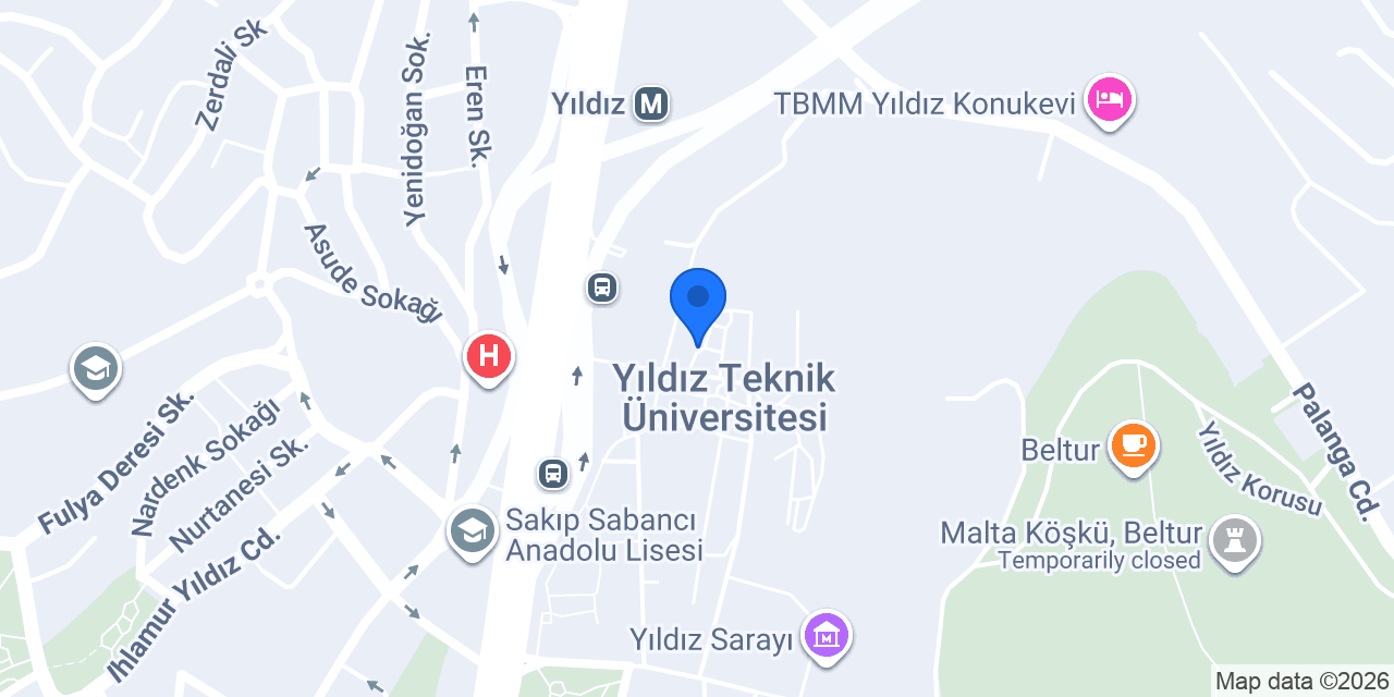 Frontend React Javascript Kursu Yıldız Teknik Üniversitesi konumu