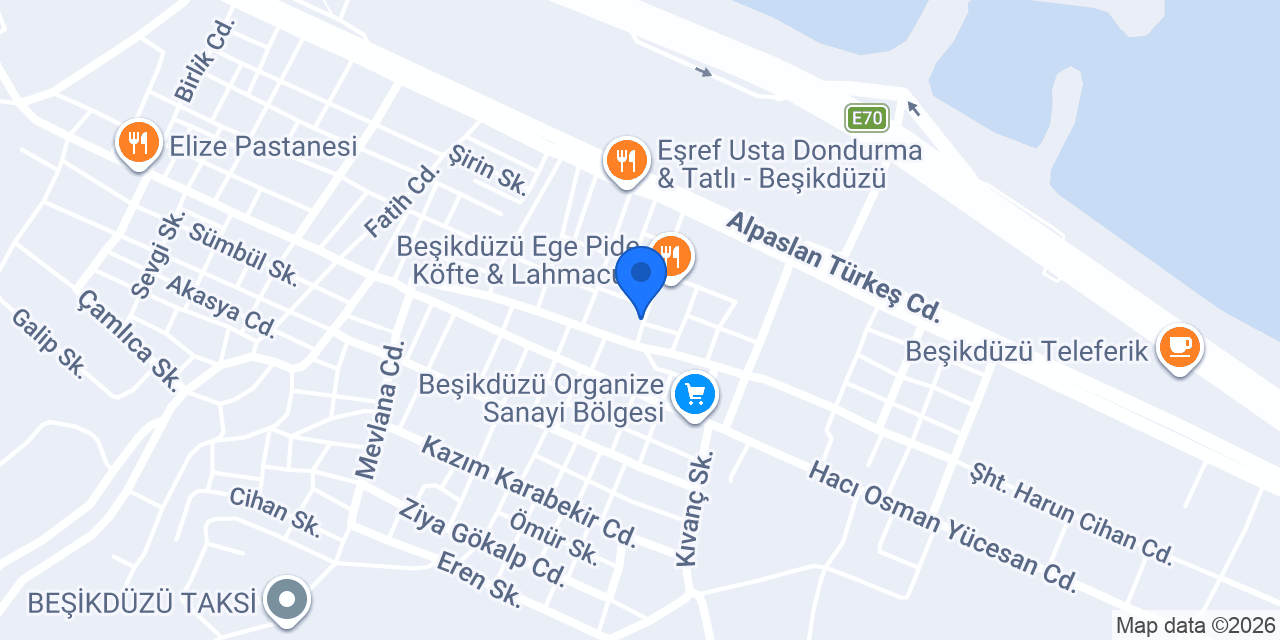 Martı Pide Salonu konumu
