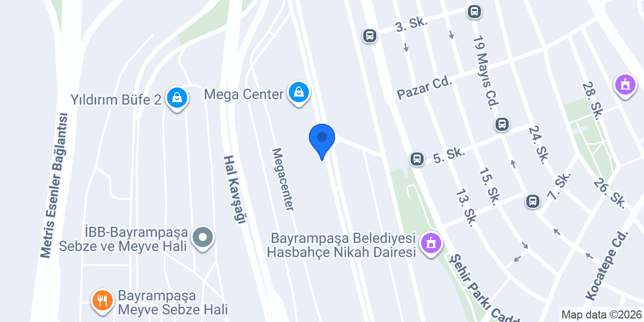 Garanti BBVA Mega Center Şubesi konumu