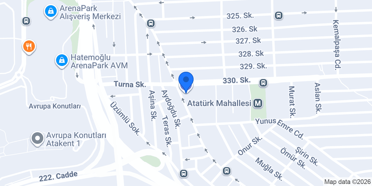 Garanti BBVA Halkalı Şubesi konumu