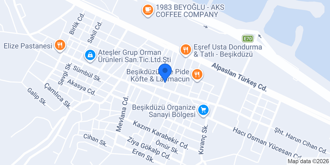 Beşikdüzü Belediyesi konumu