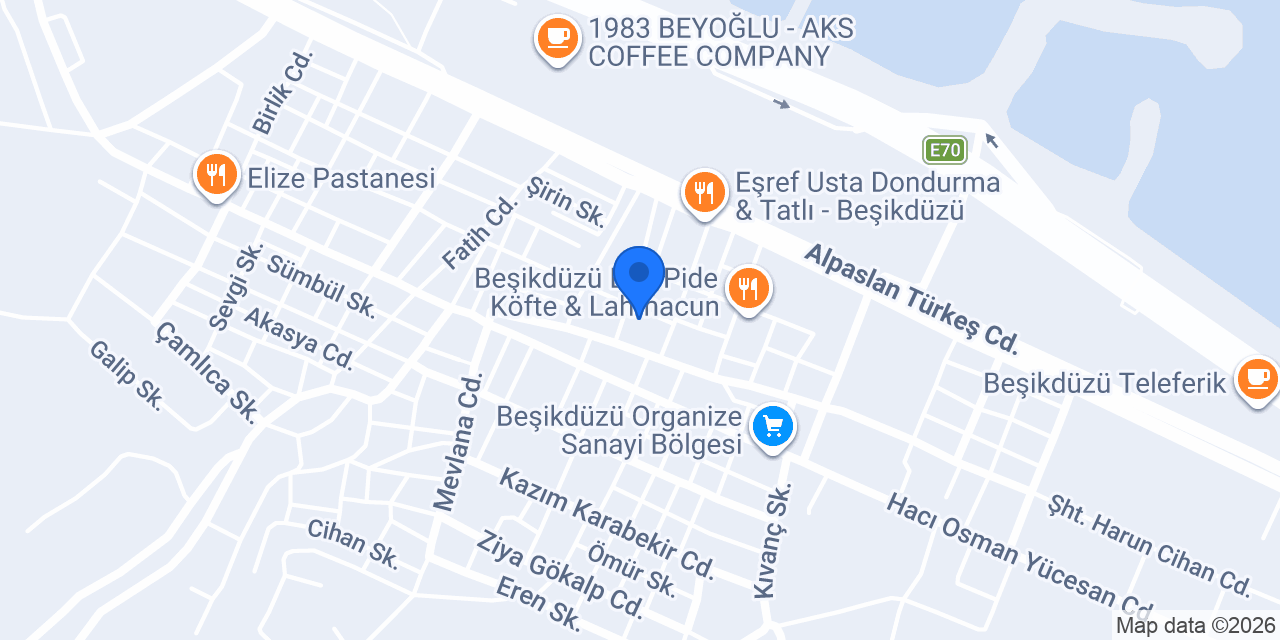 Zambak Çiçekevi konumu