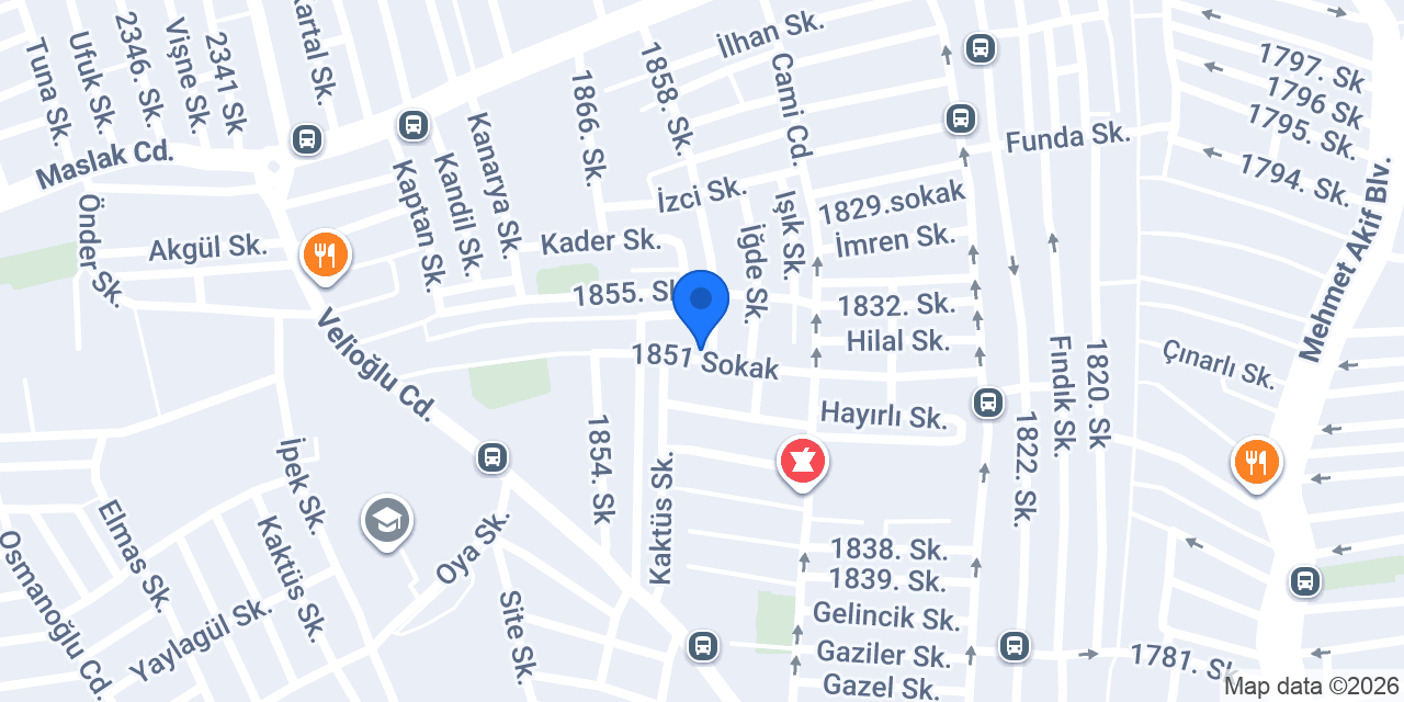 Seç Zelal Market konumu