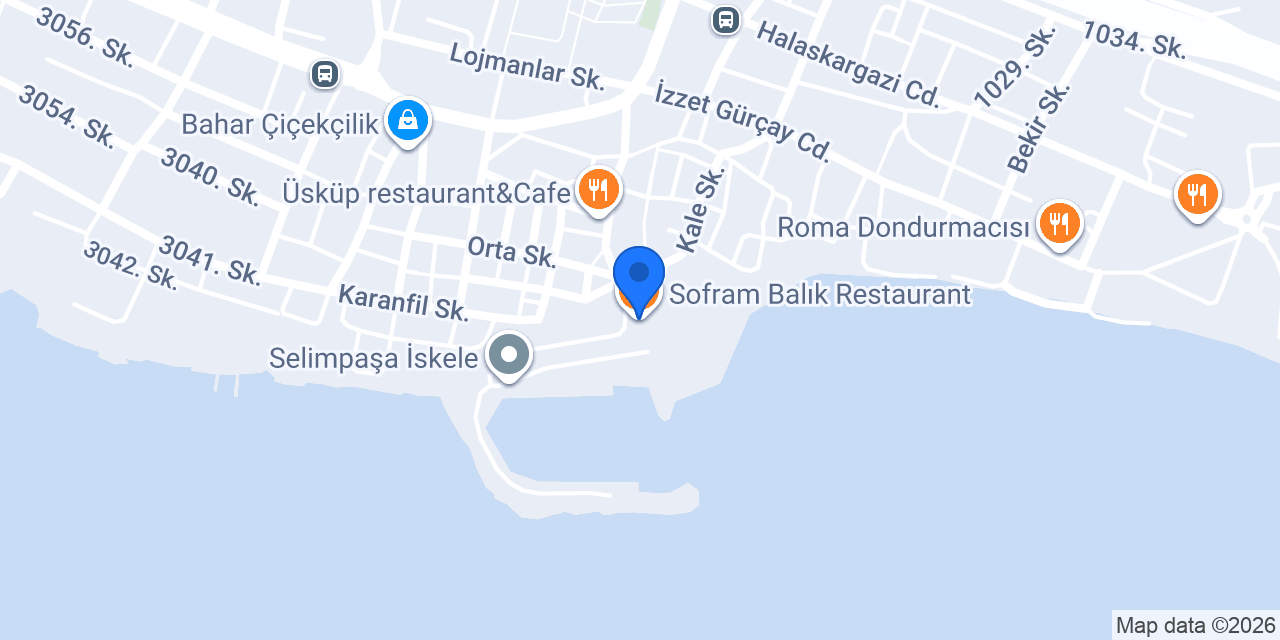 Sofram Balık Restaurant konumu