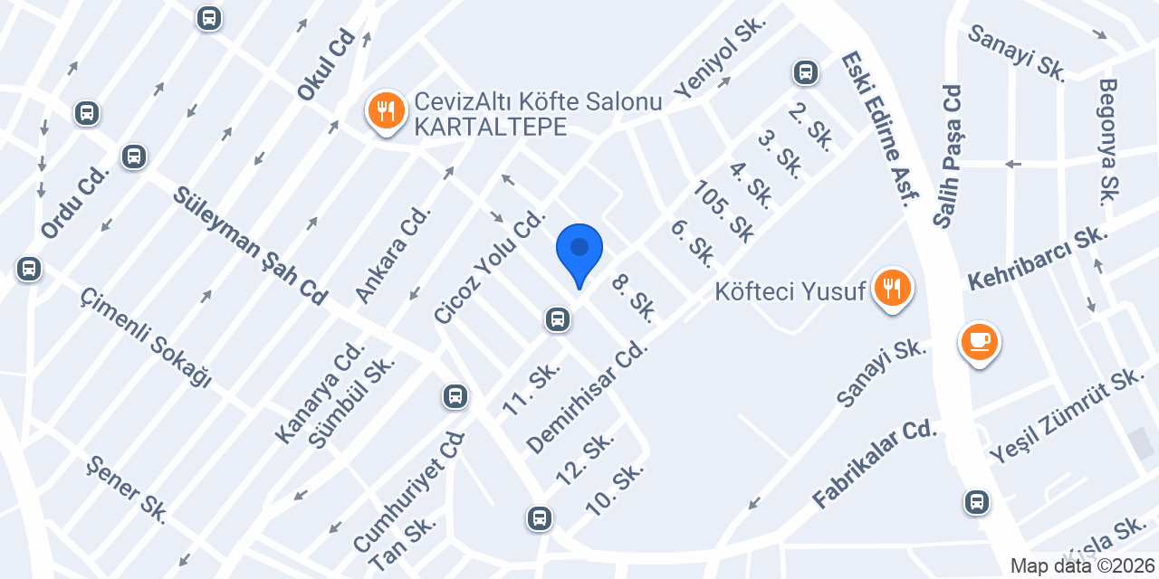 Camcı konumu