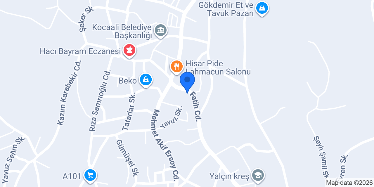 Kocaali Baranda konumu