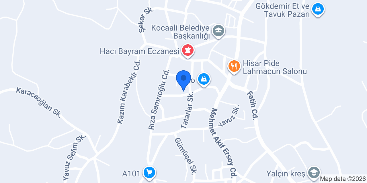 Kocaali Çelik Kapı Demirel İnşaat konumu