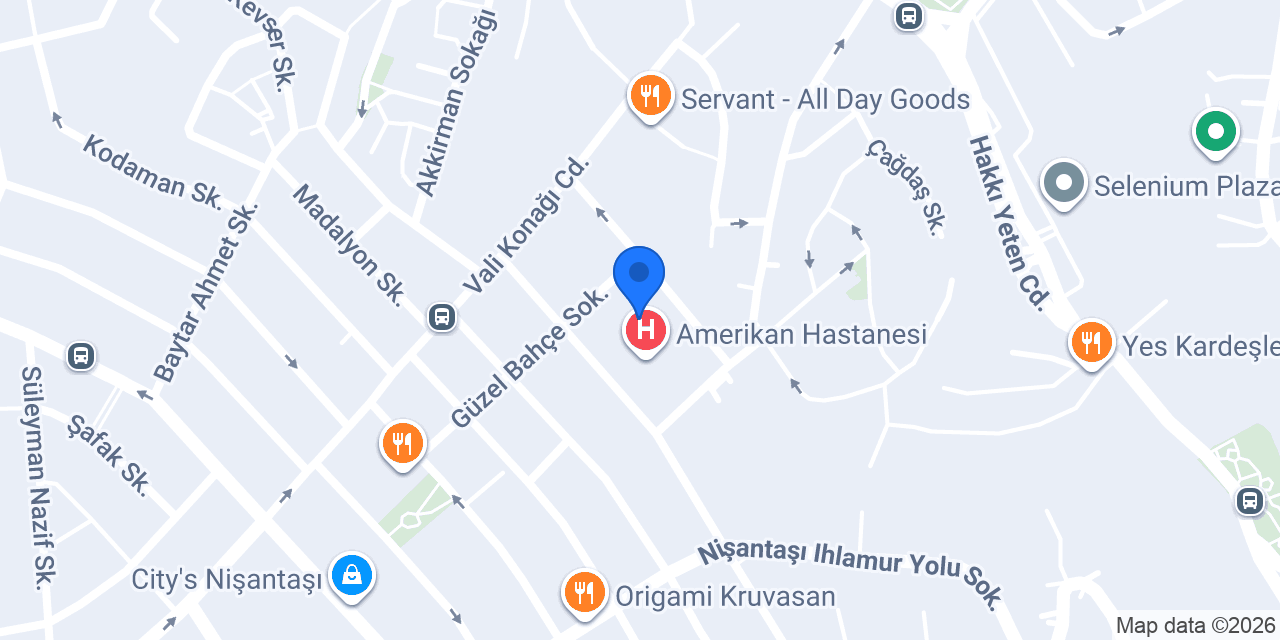 Yapı Kredi - Amerikan Hastanesi Şubesi konumu