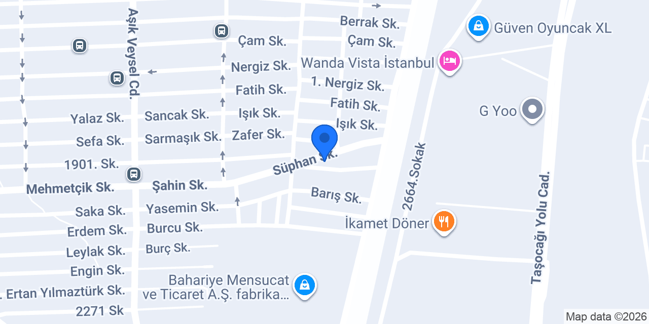 Özlem Oto Lastik konumu