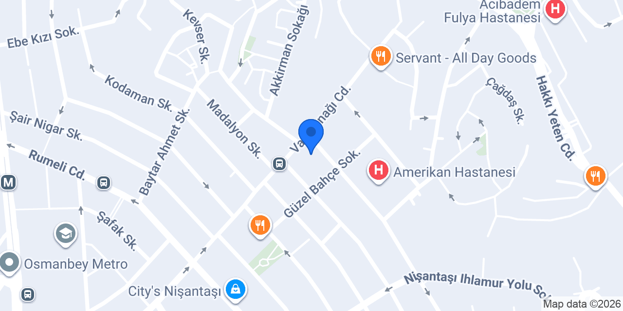 Nişantaşı Anadolu Lisesi konumu