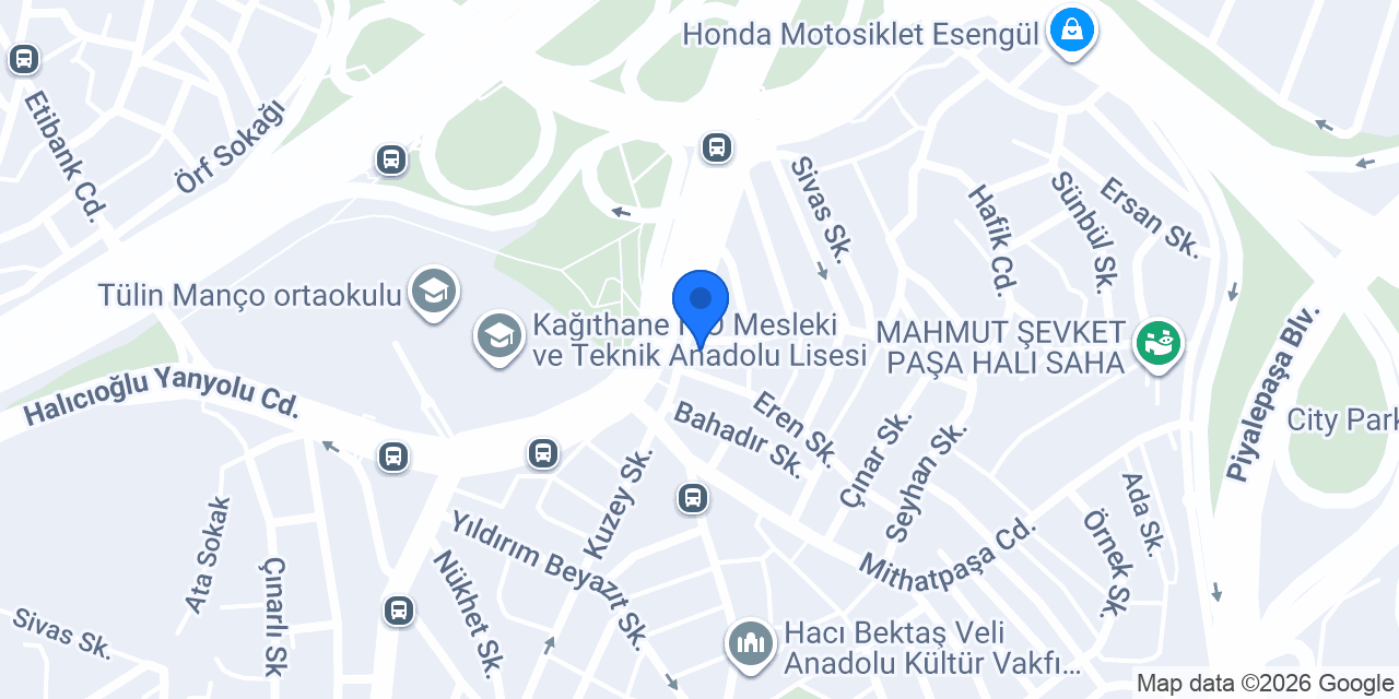 Anadolu Rentacar konumu