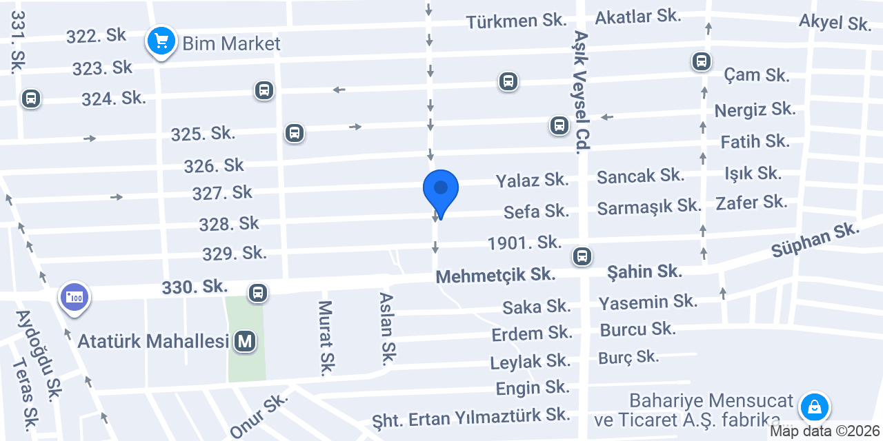 Güven Ofis Mobilya konumu