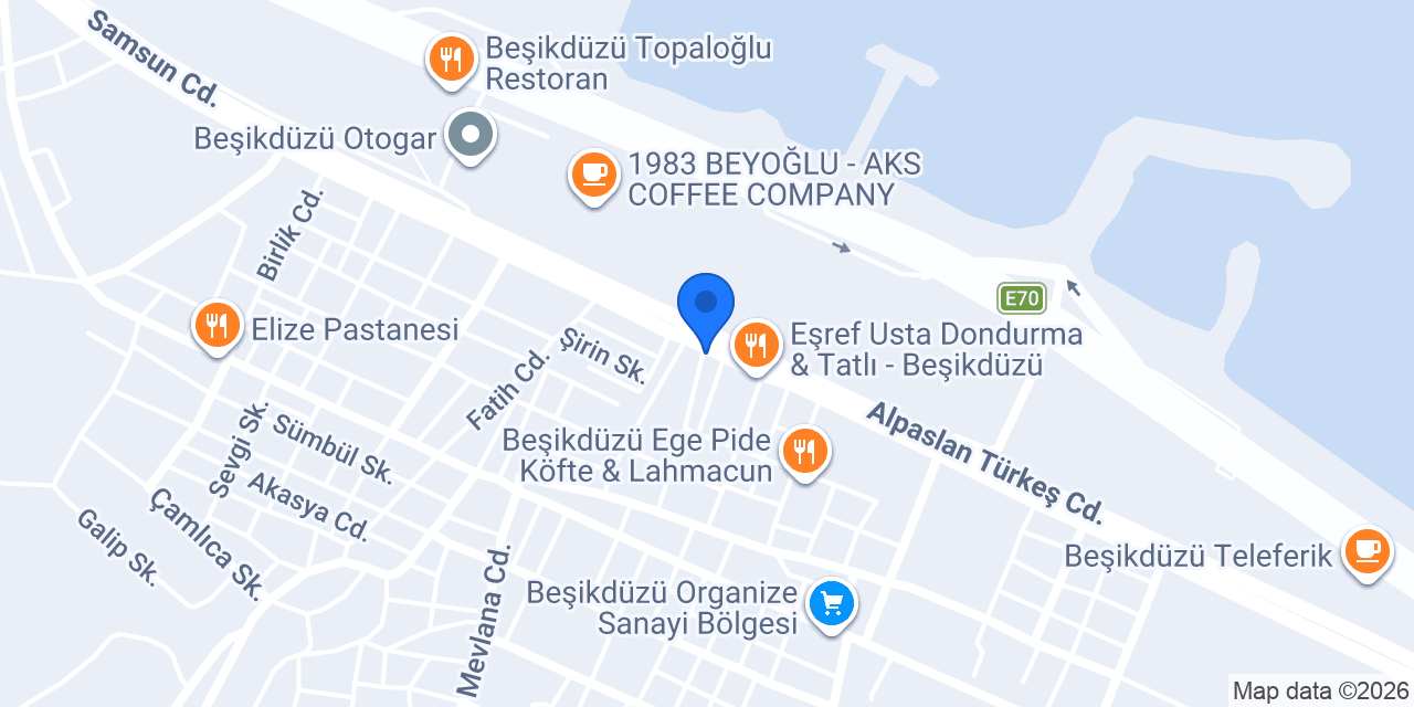 Maraş Dondurmacısı Ali Yüksel konumu
