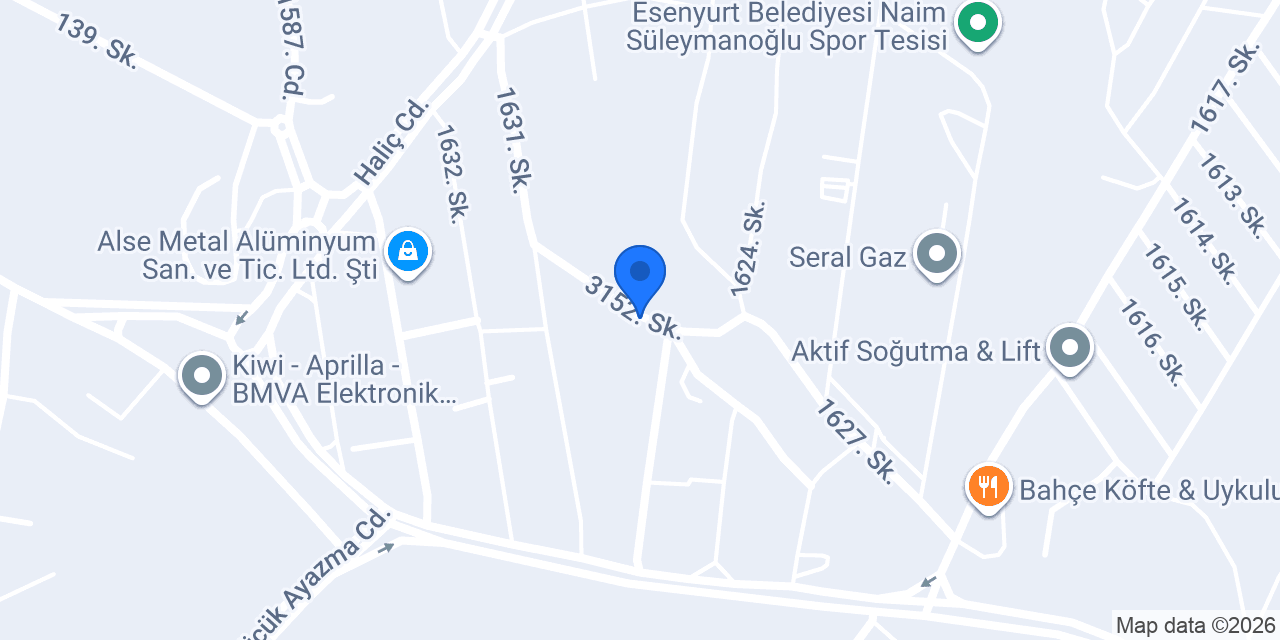 Fire Yapı Cam ve Gölgelendirme Sistemleri konumu