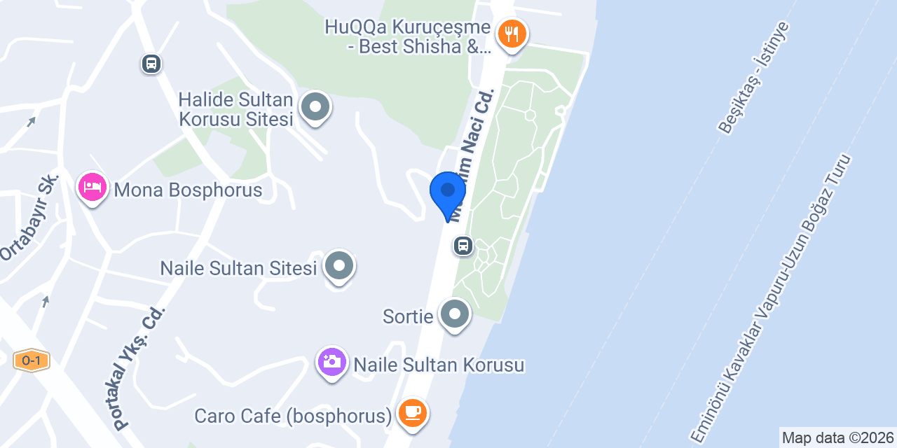 Halkbank Kuruçeşme Şubesi konumu