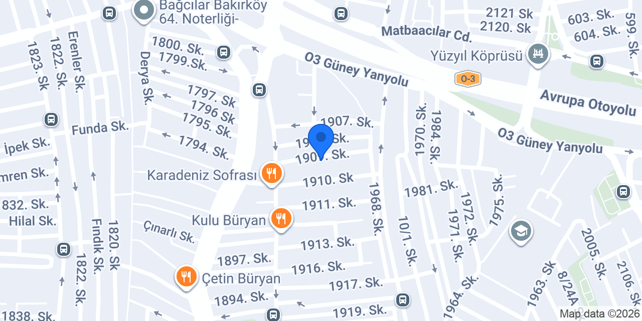 GÜL TERZİ VE KESİMHANE konumu