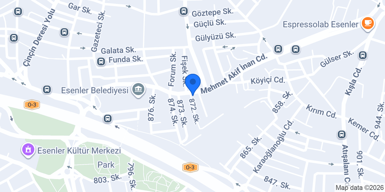 Gökyildiz unlu mamülleri konumu