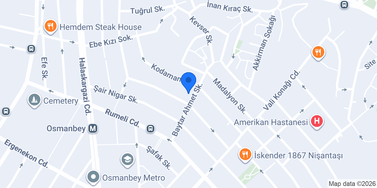 Salkım Tekstil Showroom konumu
