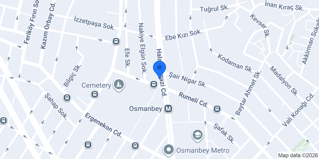 TEB Osmanbey Şubesi konumu