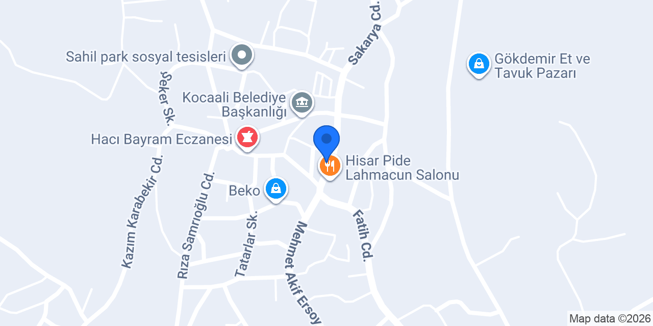 Enkar kasap konumu
