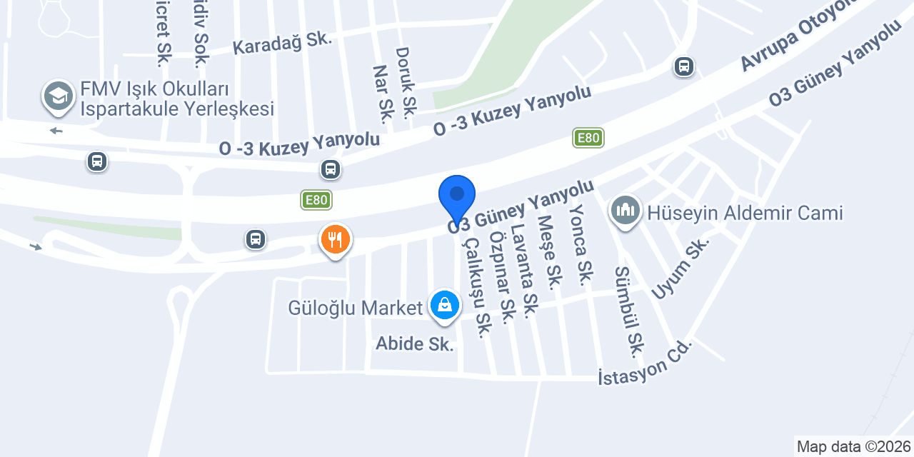 Namli Sariyer Börekcisi konumu