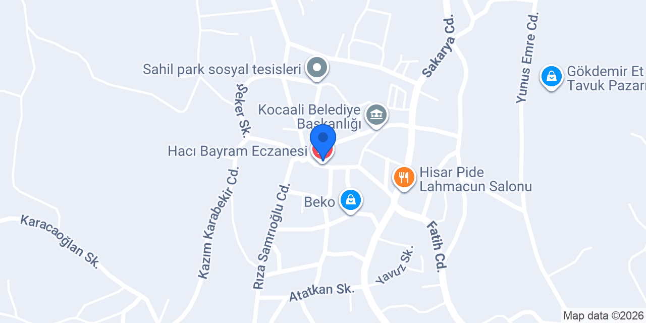 Hacı Bayram Eczanesi konumu