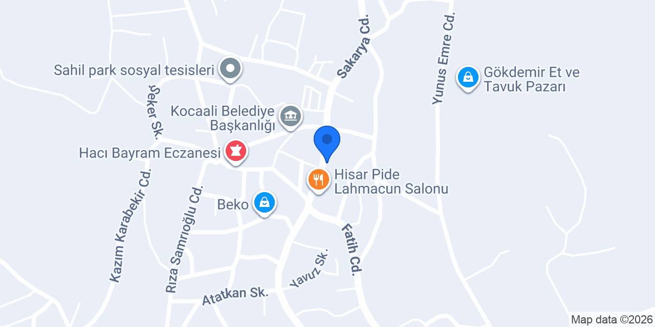 Nöbetçi köfteci konumu