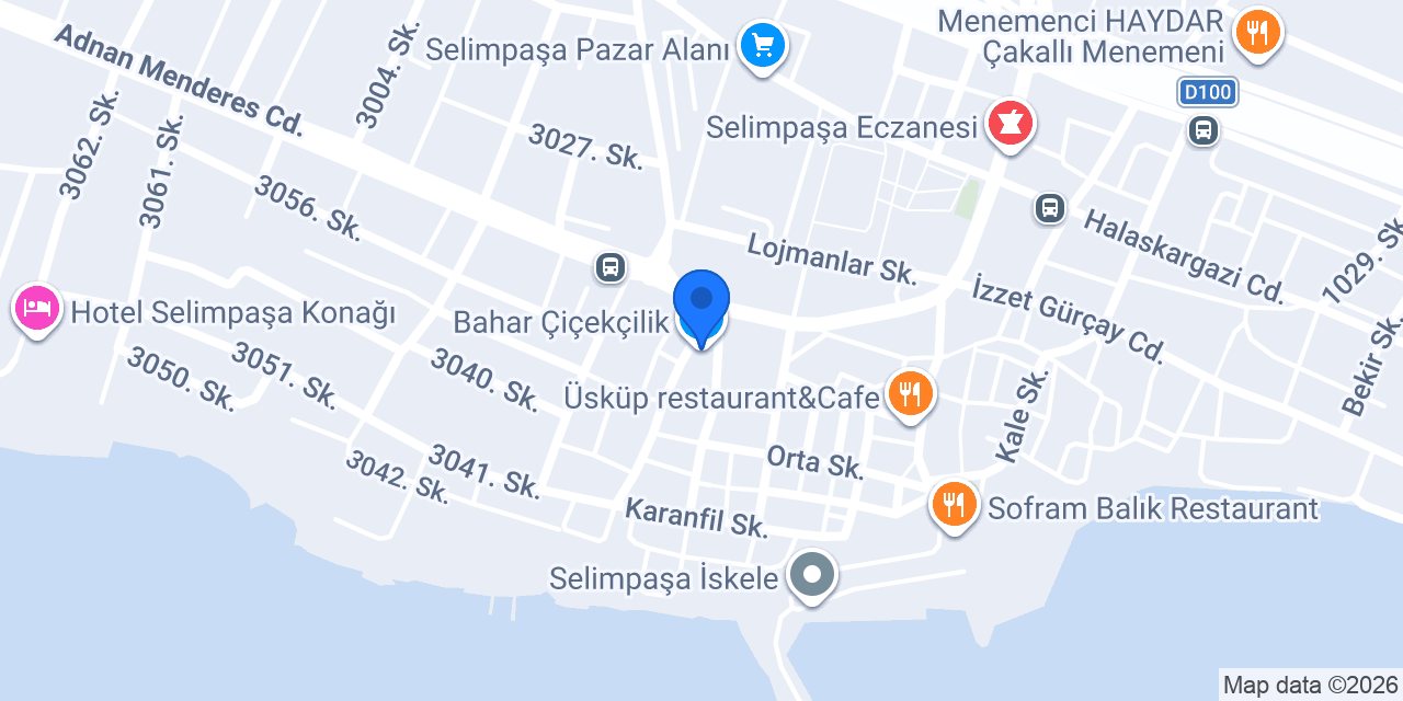 Bahar Çiçekçilik konumu