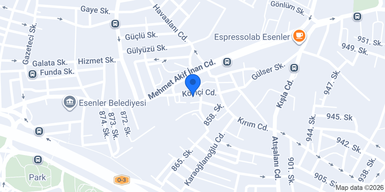 ÖZGÜLERYÜZ YAPI konumu