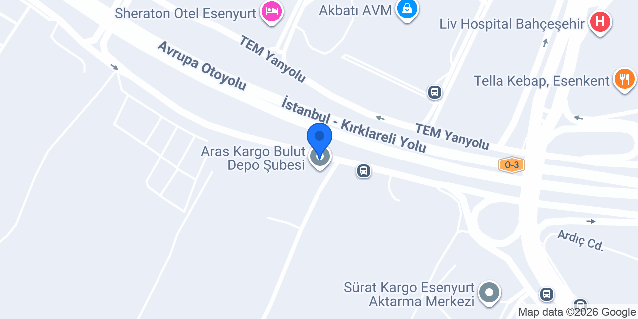 Cantürk İnşaat konumu