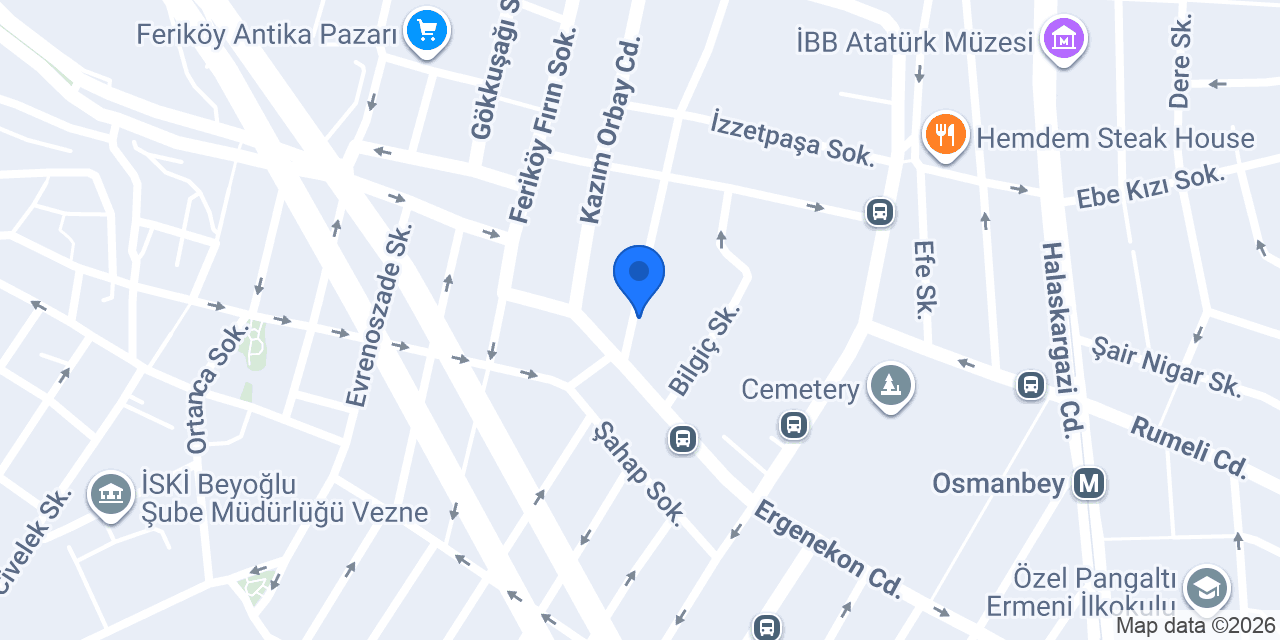 Nazar Kapalı Otopark konumu
