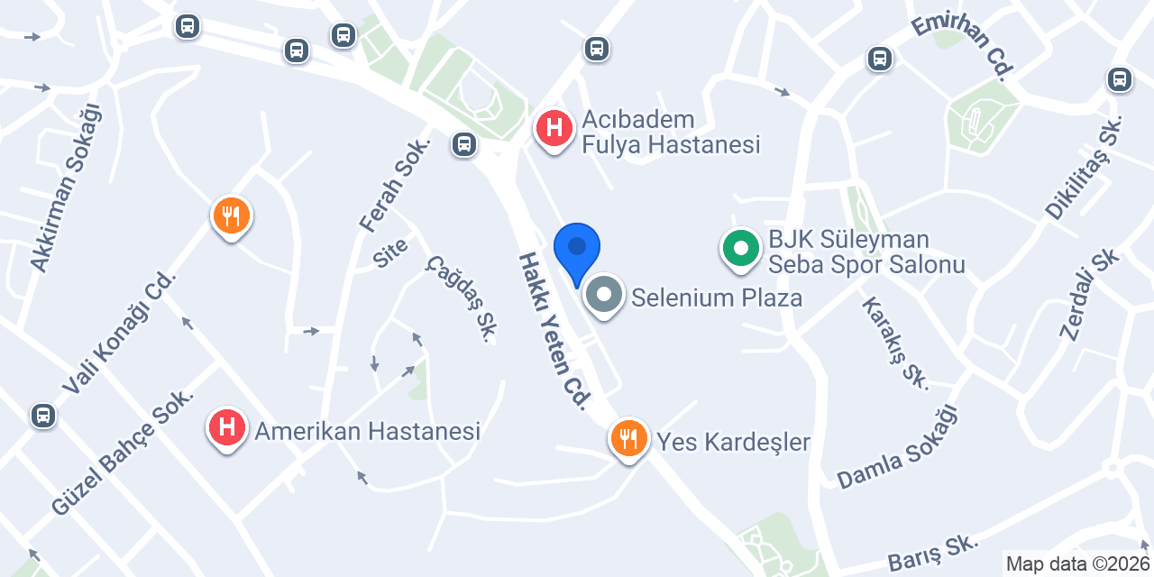 Dr Hakan Rauf Tüfekçi konumu