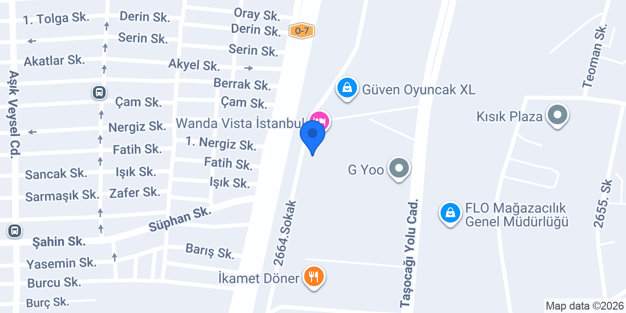 Wanda Vista İstanbul konumu