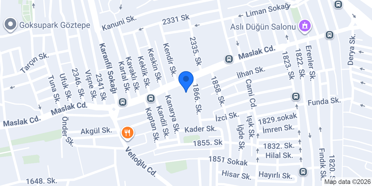 Hanoğlu Düğün Sarayı konumu