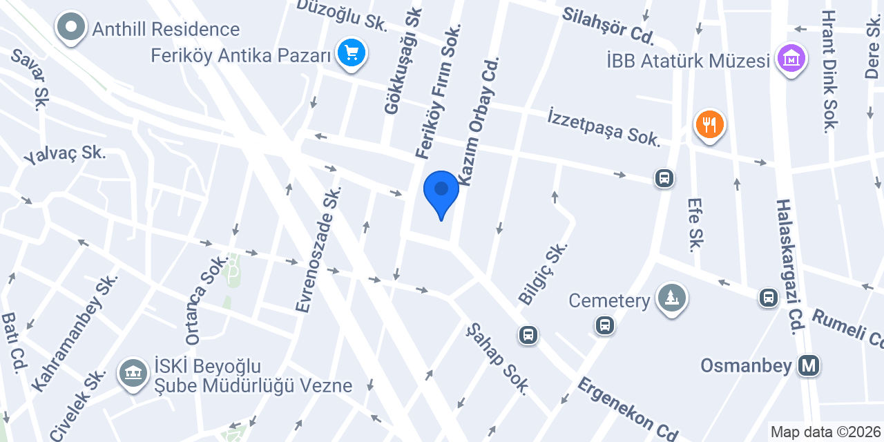 Pizzabulls Bomonti - Şişli konumu