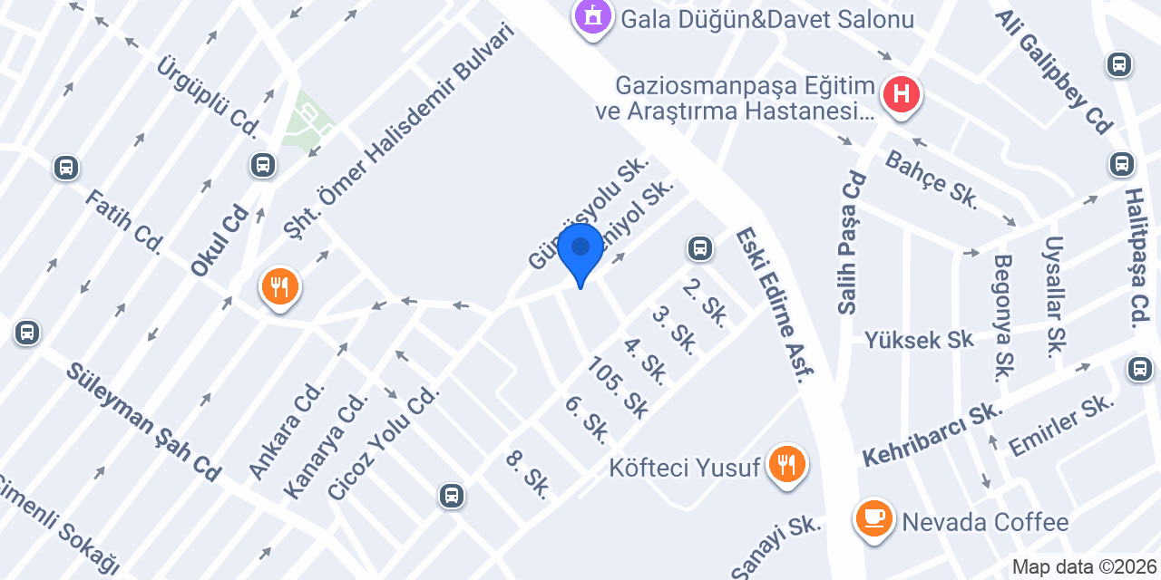 Melek Eczanesi konumu