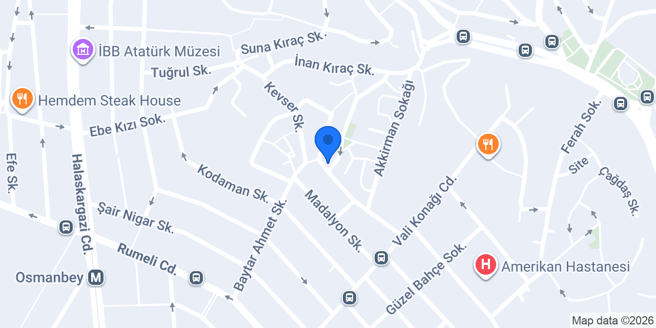 Altın Şiş Kebap konumu