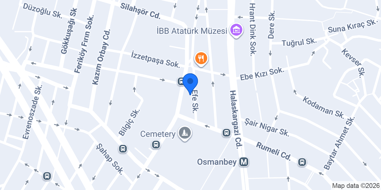 Alp Tekstil Osmanbey konumu