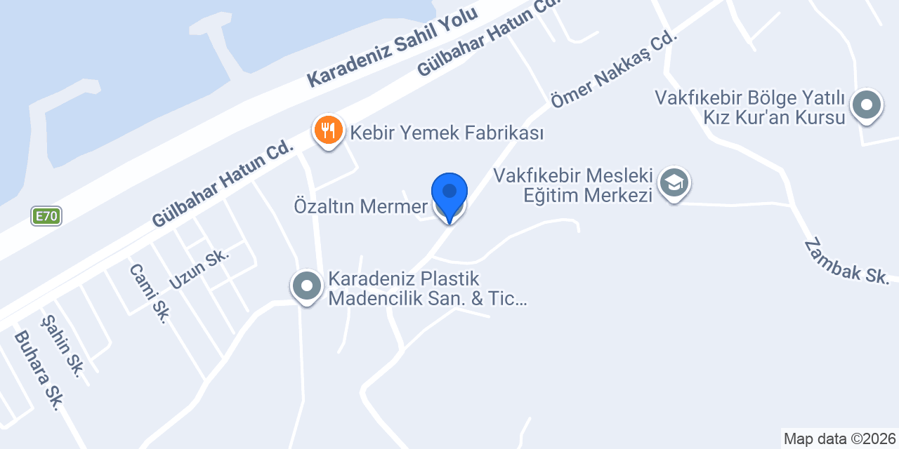 Özaltın Mermer konumu