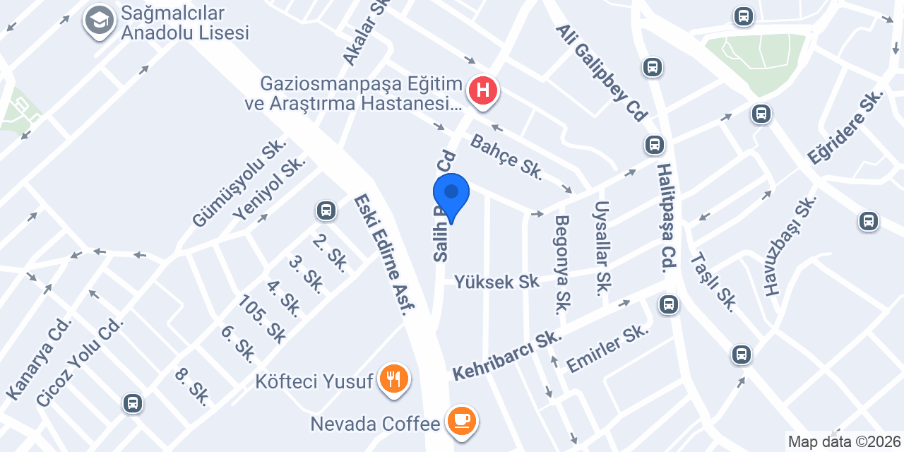 Haliç Palas Hotel konumu