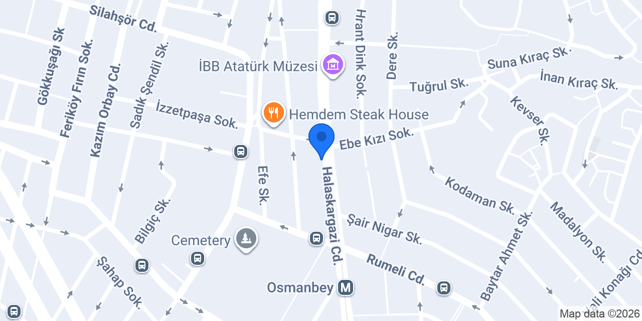 QNB Osmanbey Şubesi konumu