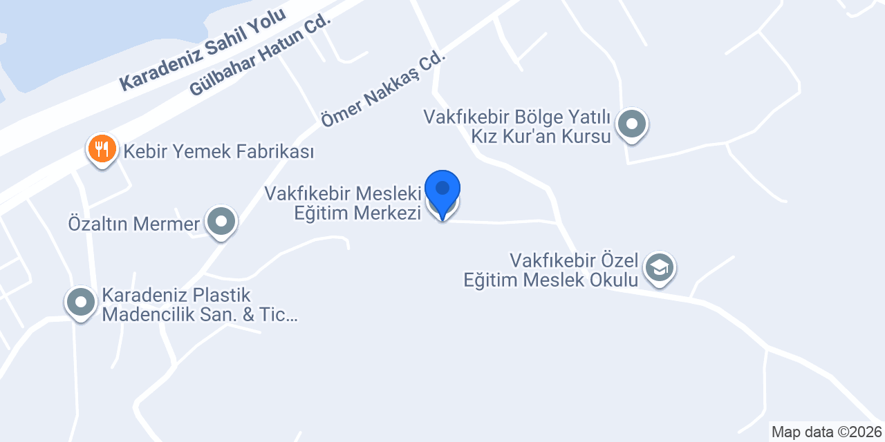 Vakfıkebir Mesleki Eğitim Merkezi konumu