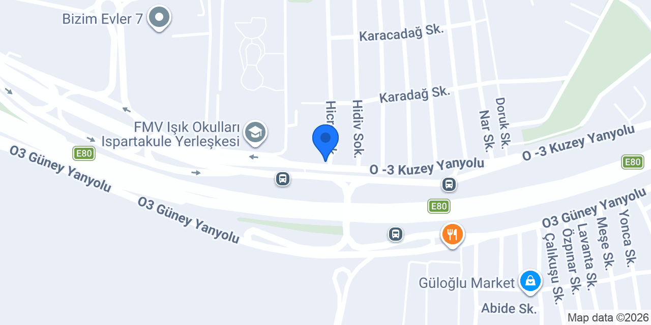 Kayalar Oto Lastik konumu
