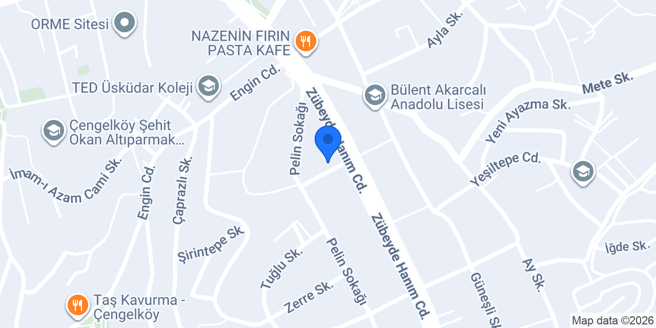 Çengelköy Veteriner Kliniği konumu
