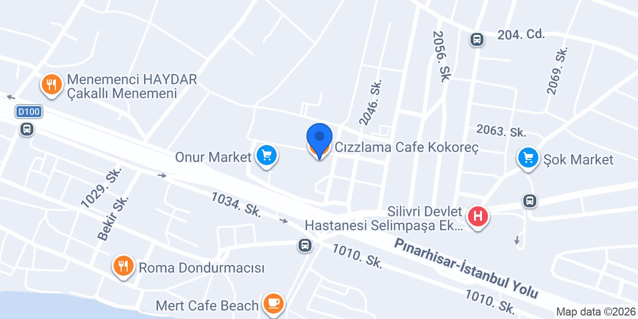 Cızzlama Cafe Kokoreç konumu