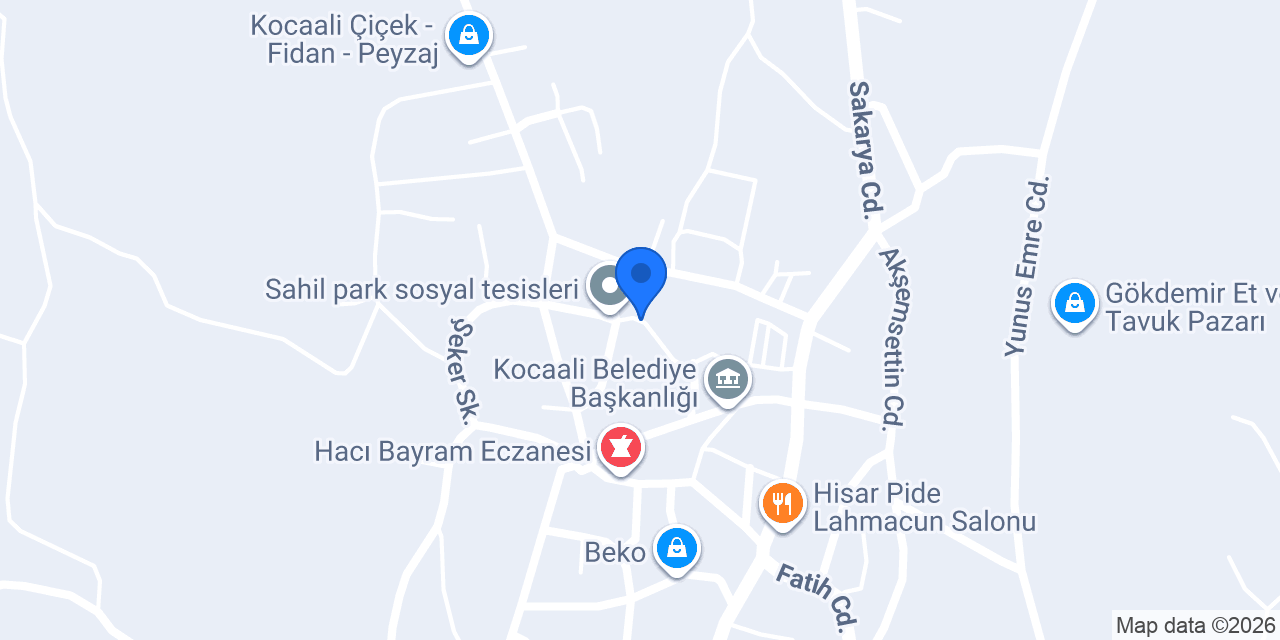 Kocaali Çınar Mobilya konumu