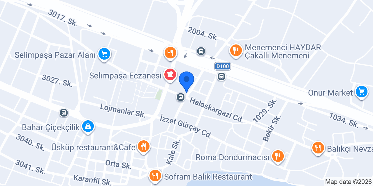 Peron pastanesi konumu
