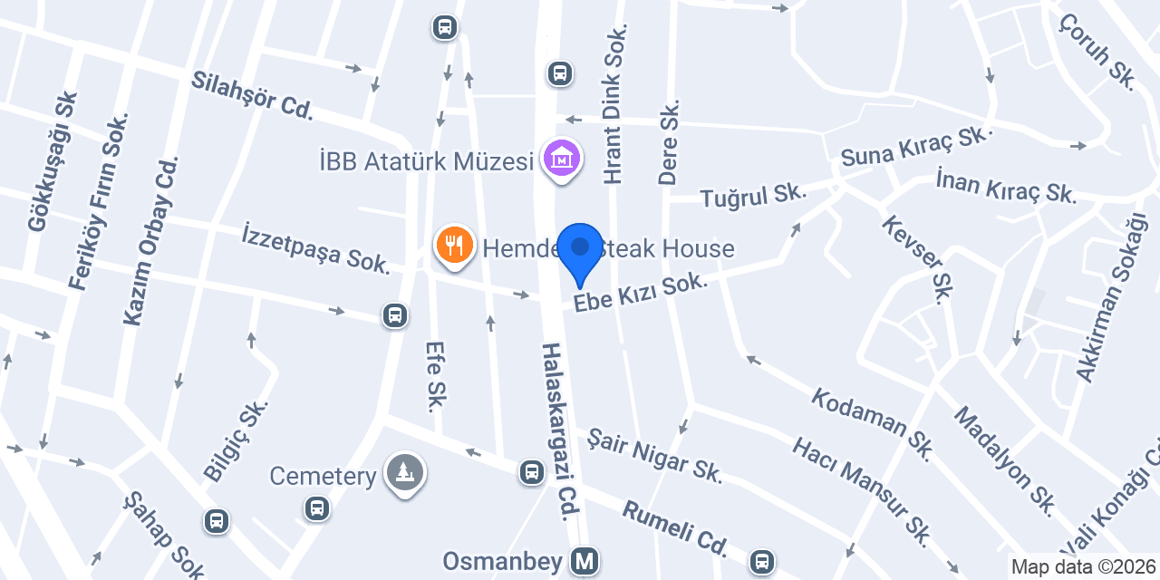 Ziraat Katılım Osmanbey Şubesi konumu